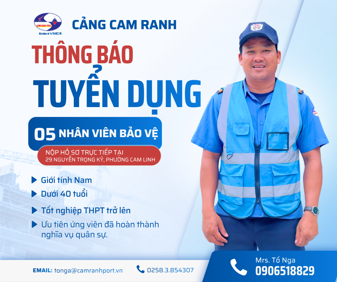 Thông báo tuyển dụng Nhân viên Bảo vệ