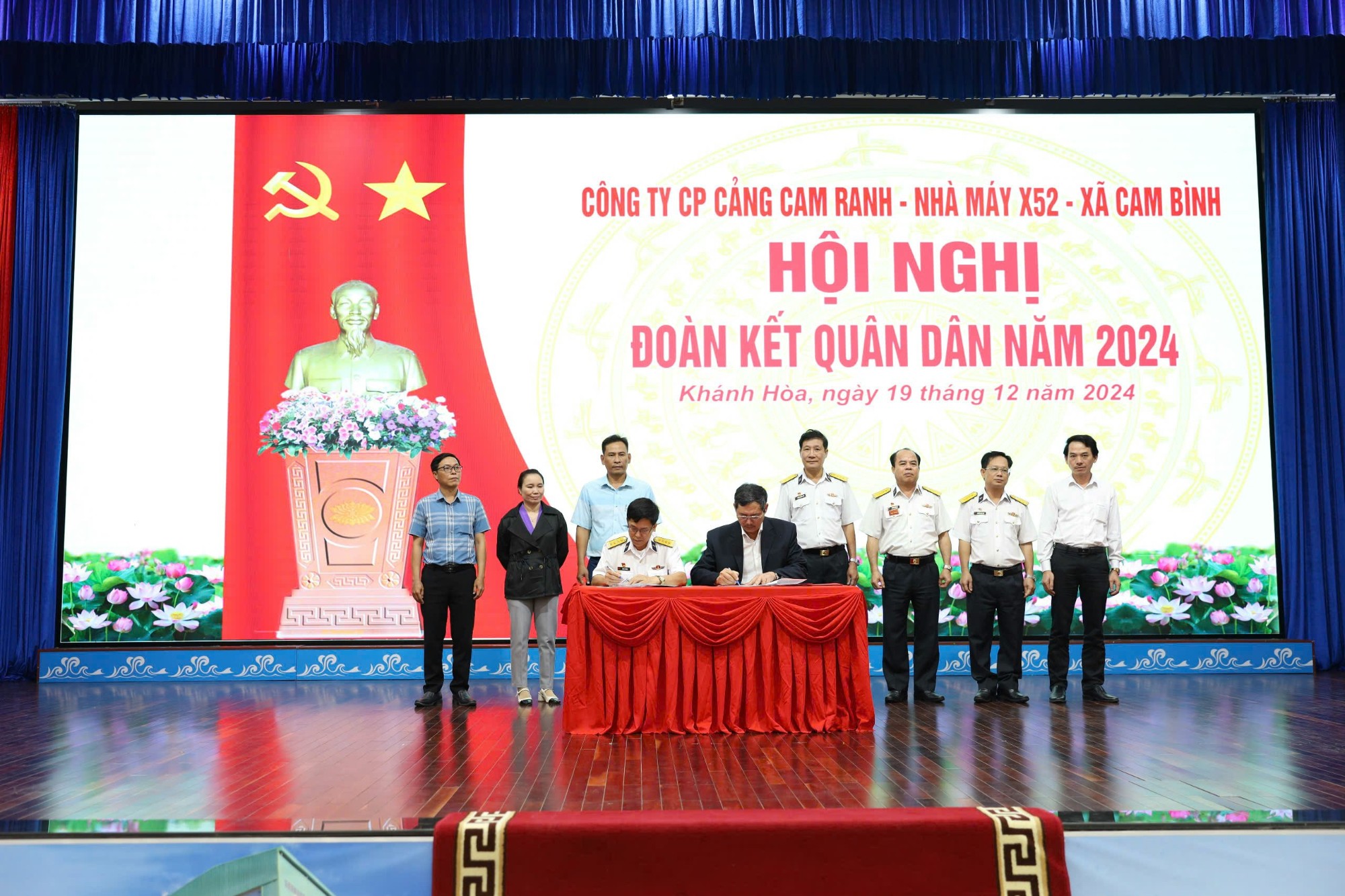 CẢNG CAM RANH THAM GIA HỘI NGHỊ ĐOÀN KẾT QUÂN DÂN NĂM 2024
